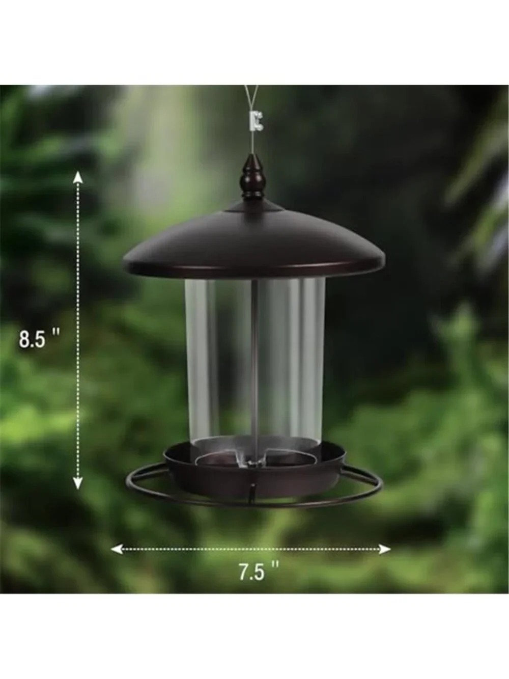 New Metal Roof Bird Feeder - Chew Proof for Outdoor